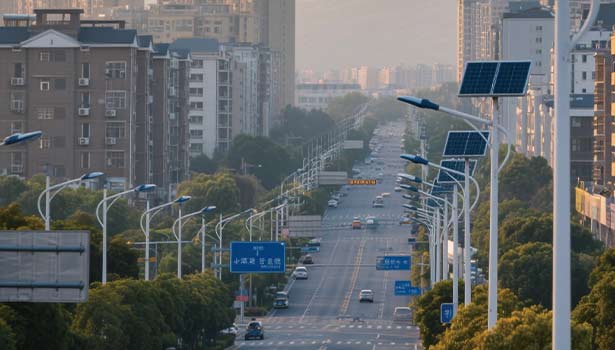 Commercial solar street lights